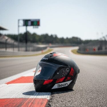 Beon Kapalı Kask [Full Face] [B507] [Siyah-Kırmızı-Gri]