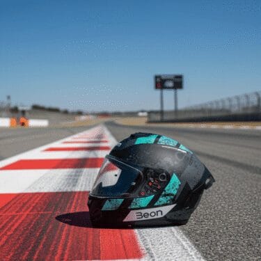 Beon Kapalı Kask [Full Face] [B507] [Siyah-Yeşil-Gri]